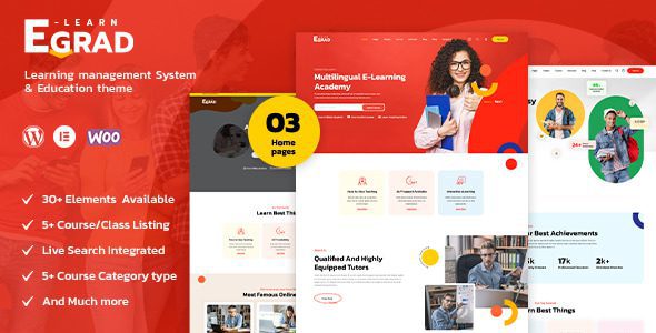 Egrad 1.1.2 – LMS 教育类 WordPress 主题下载