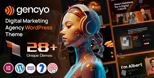 Gencyo 3.0 – 数字代理机构 WordPress 主题下载
