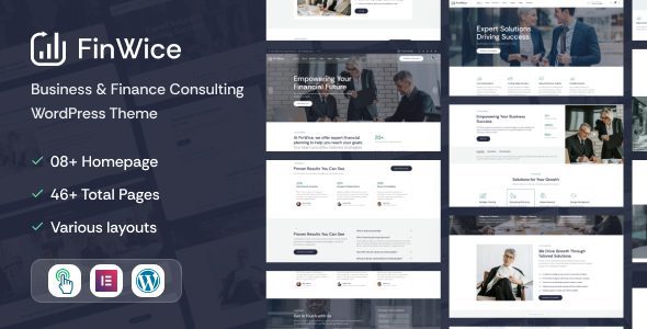 FinWice v1.0.3 – 商业与金融咨询 WordPress 主题下载