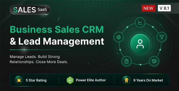 Sales SaaS v8.1 – 商务销售 CRM源码下载