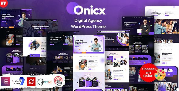 Onicx v5.0 – 数字代理机构 WordPress 主题下载