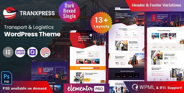 Tranxpress v7.0 – 物流运输 WordPress 主题下载