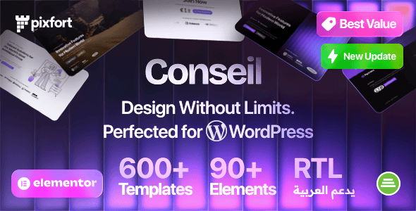 Conseil v1.6.0 – 商务与多用途 Elementor WordPress 主题下载