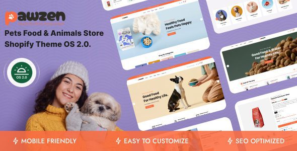 Pawzen 1.0 – 宠物食品与动物用品店 Shopify OS 2.0 主题下载