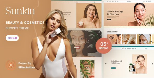 Sunkin 1.0 —— 美妆与化妆品商店 Shopify 2.0 主题下载