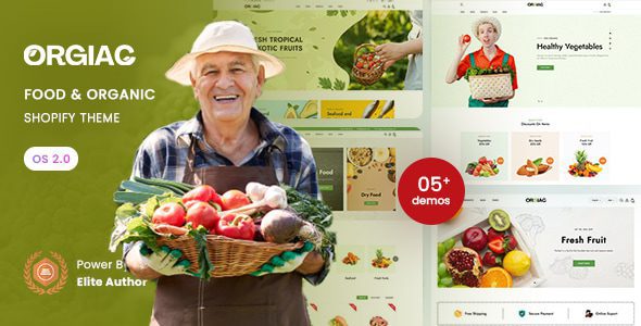 Orgiac 1.0 —— 适用于食品与有机产品的响应式 Shopify 2.0 主题下载
