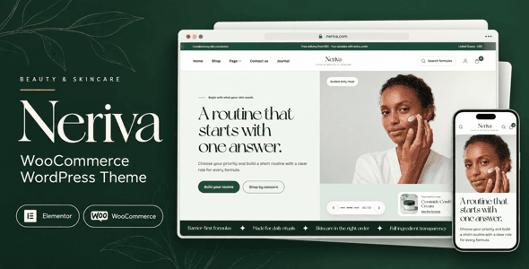 Neriva v1.0.0 – 美容和护肤 WooCommerce 主题下载