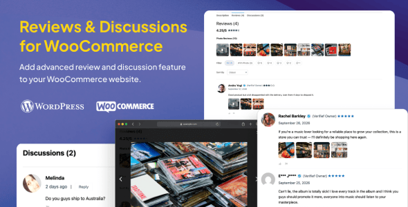 WooCommerce Photo & Video Reviews + Q&A Discussions v1.0.0 WooCommerce 图文/视频评论 + 问答讨论插件下载