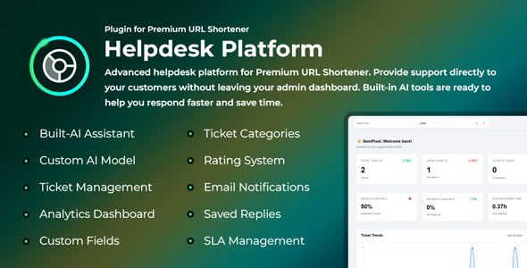 Helpdesk Platform v3.0.0 – Premium URL Shortener插件源码下载
