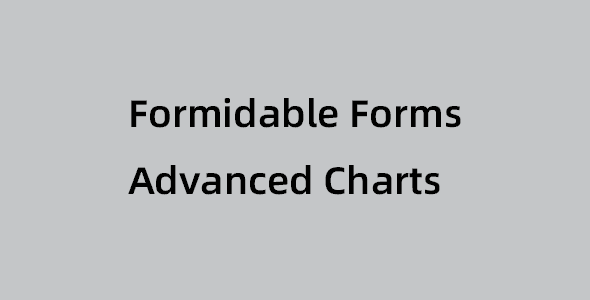 Formidable Forms Advanced Charts v2.0 拓展插件下载