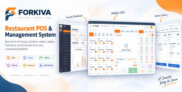 Forkiva v2.2.0 – 餐厅 POS 与管理系统PHP源码下载
