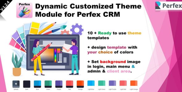 Dynamic Customized Theme Module for Perfex CRM v1.2.4 Perfex CRM动态自定义主题模块PHP源码下载