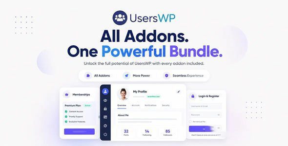 UsersWP Premium Addons v1.2.77 用户会员高级扩展包 WordPress插件下载