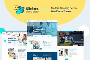Klinixer v.1.0.6 – 清洁服务 WordPress 主题 + RTL 下载