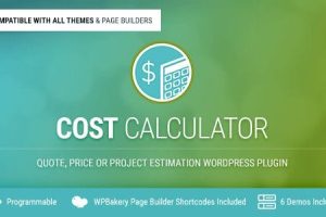 Cost Calculator WordPress Plugin v2.3.8 免费下载下载