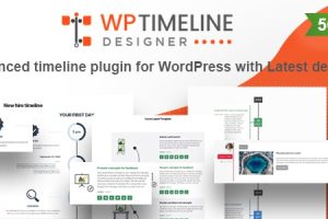 WP Timeline Designer Pro v.1.4.3 – WordPress 时间线流程步骤网站展示插件下载