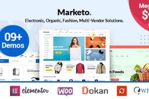 Marketo v4.6.5 – 电子商务和多供应商 A Woo WP 主题下载