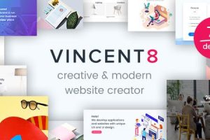 Vincent Eight v.1.17 响应式多用途 WordPress 主题下载