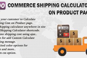 Woocommerce Shipping Calculator On Product Page v3.4 产品详情页计算运费插件下载