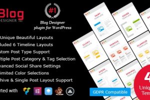 Blog Designer PRO for WordPress v.3.4.3 博客网页设计插件下载