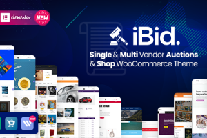 iBid v.4.0.2 – 多供应商拍卖 WooCommerce 主题免费下载