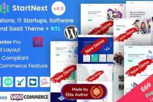 StartNext GPL v.4.9 – IT Startups WordPress 主题下载