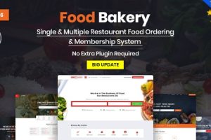 FoodBakery v3.5 送餐餐厅名录WordPress主题下载