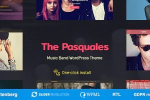 The Pasquales 1.0.8 – 音乐乐队、DJ和艺术家WP主题下载