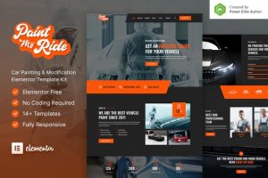 PaintMyRide GPL v1.0.0 – 汽车绘画和修改Elementor wordpress主题下载