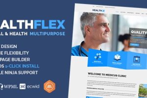 HEALTHFLEX v.2.6.0 – 医生医疗诊所和健康WordPress主题下载