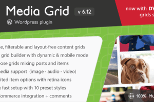 Media Grid v.8.2.4 – WordPress 响应式组合布局设计插件 下载