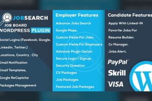 JobSearch v2.3.8 – WP Job Board WordPress 插件下载