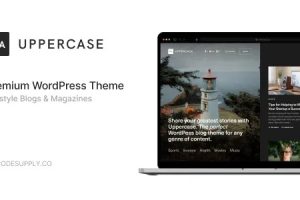 Uppercase v1.1.6 具有深色模式的 WordPress 博客主题下载