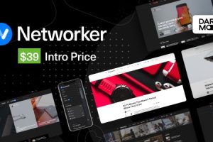 Networker v1.1.9 – 具有深色模式的科技新闻 WordPress 主题下载