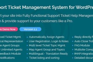 Support Ticket Management System for WordPress v1.6 票务管理系统插件下载