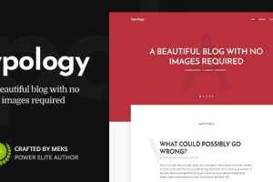 Typology v.1.7.6 基于文本的最小 WordPress 博客主题下载