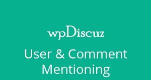 WpDiscuz User & Comment Mentioning v7.1.1 插件下载