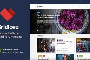 Gridlove v2.1 – 创意网格风格新闻杂志WordPress 主题下载