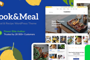 Cook&Meal V1.2.3-美食博客和食谱WordPress主题下载