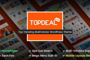 TopDeal v.2.3.12 – 多供应商市场 WordPress 主题下载