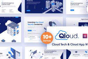Qloud v.3.0.2 云计算、app应用程序和服务器 WordPress 主题下载