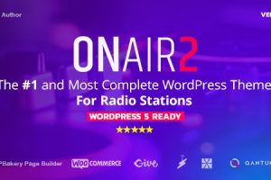 Onair2 v.3.9.9.9 带有不间断音乐播放器的广播电台 WordPress 主题下载