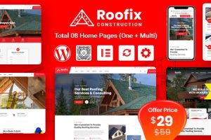 Roofix v2.2.2 – 屋顶服务 WordPress 主题下载