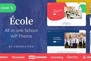 Ecole v.1.0.3 – 教育和学校 WordPress 主题下载