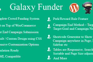 Galaxy Funder v.12.0 – WooCommerce 众筹系统下载
