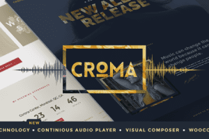 Croma v3.5.12 – 具有 Ajax 和连续播放功能的响应式音乐 WordPress 主题下载