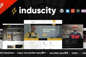 Induscity v.1.3.3 – 工厂和制造业WordPress主题下载