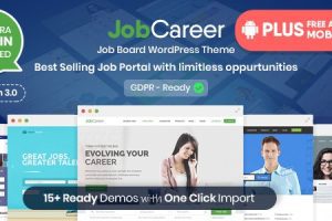 JobCareer v.4.0 工作就业招聘平台响应式 WordPress 主题下载