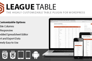 League Table v.2.16 WordPress 插件免费下载
