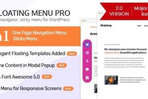 WP Floating Menu Pro v.2.1.3 – 单页导航器WordPress 的固定菜单插件下载